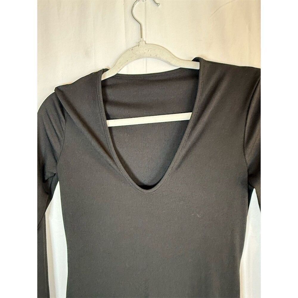 SHEIN Jumpsuit Womens S Black V-Neck Long Sleeve Catsuit - Picture 5 of 12